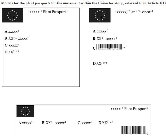 欧盟植物护照